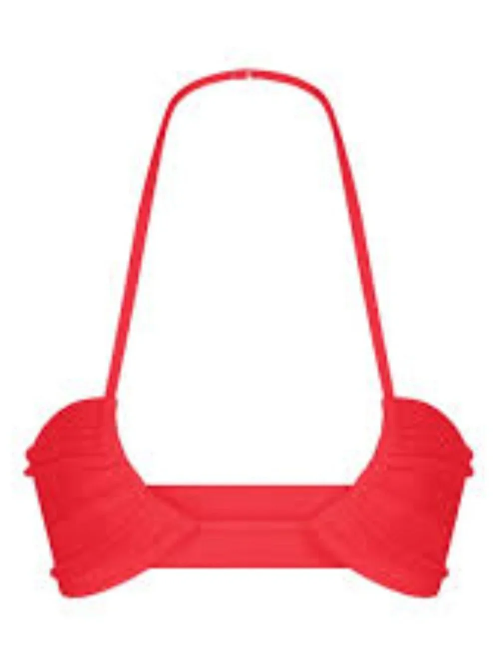 SKIMS Halter Bandeau Bikini Top - Red - XL